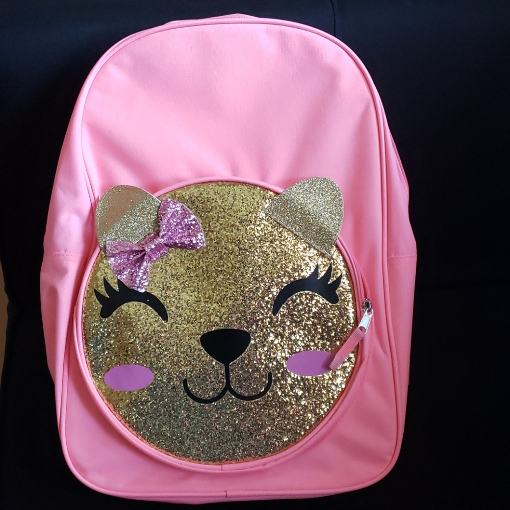 Kitty Glitter Backpack / Cat kids backpack